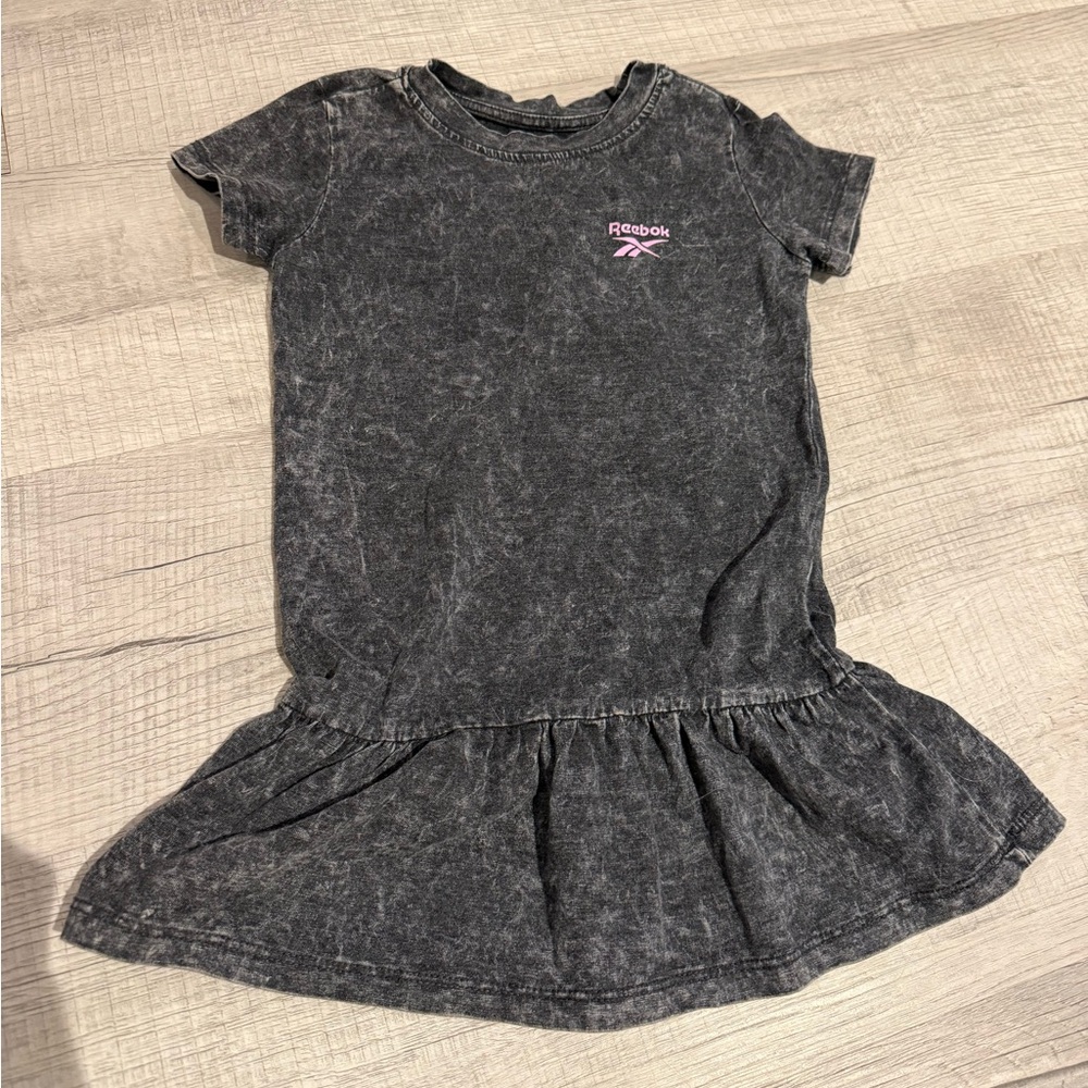 Reebok Charcoal Acid Wash Girls Dress 4t
